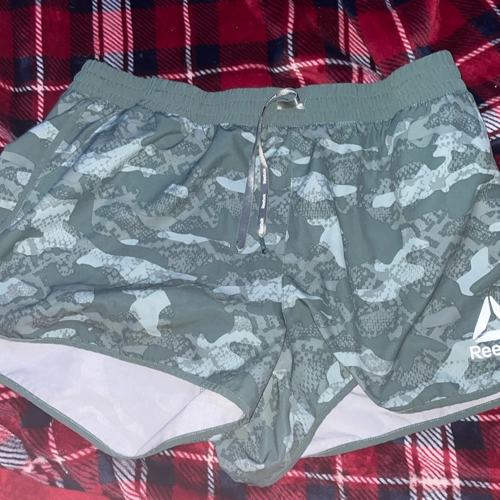 reebok womens camo shorts!